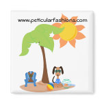 Beach Scene Refrigerator Magnets