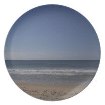 Beach scene plate