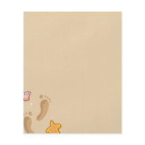 Beach Scene Stationery Flyer