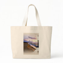 Beach Scene Tote Canvas Bags