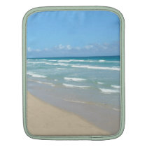 Beach Scene - White Sand and Beautiful Ocean Sleeve For Ipads
