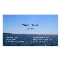 beach,sea and sky business card business card templates
