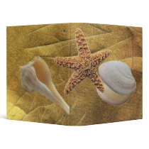 Beach -Sea Shells- Avery Binder by Paper_Products Beach -Sea Shells- Avery Binder