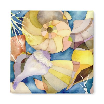 Beach Sea Shells Magnet by daphne1024