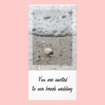 Beach seashell invitation photocard photo cards