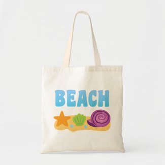 Beach Seashells zazzle_bag
