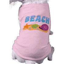 Beach Seashells Pet T-shirt