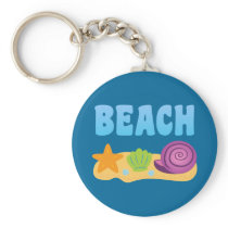 Beach Seashells Key Chains