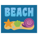 Beach Seashells Customized Letterhead