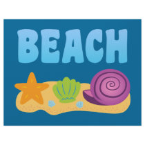 Beach Seashells Customized Letterhead