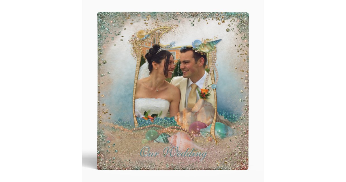 beach wedding photo albums