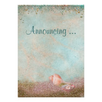 Beach Seashells Wedding Invite