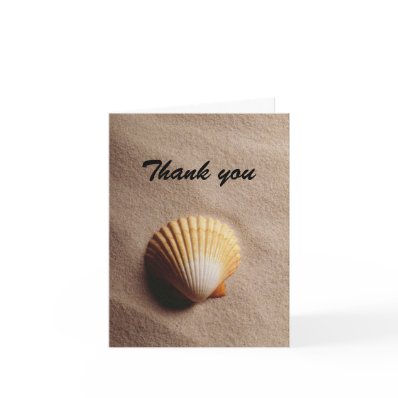 Beach Serenity Thank You Note Card
