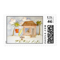 Beach shack "the good life" stamps