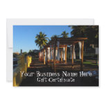 Beach Shadows; Gift Certificate Invitation