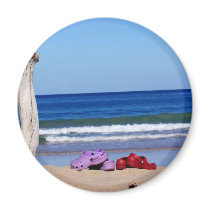 Beach Shoes Fridge Magnets