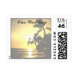 Beach Shoreline Wedding stamps