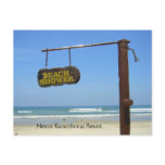 Beach Shower, Nexus Karambunai Resort Post Card