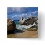 Beach side at Virgin Gorda, British Virgin Button
