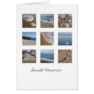 Beach Squares Card card