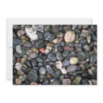 Beach stones and agates, Lopez Island, San Juan Is Custom Invites