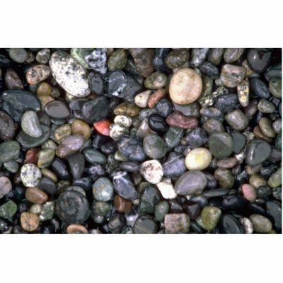 Beach stones and agates, Lopez Island, San Juan Is Acrylic Cut Outs by inspirelove