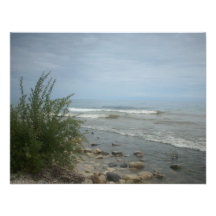 Beach Storm Clouds Custom Invitations