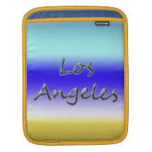 Beach Style Los Angeles - Beach Background Sleeves For iPads
