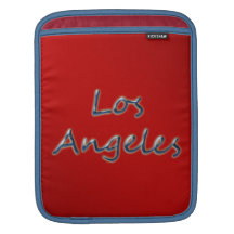 Beach Style Los Angeles - On Red Sleeve For iPads
