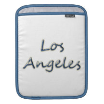 Beach Style Los Angeles - On White iPad Sleeves