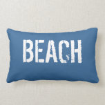 BEACH Sun Kissed Soft Blue Lumbar Pillow