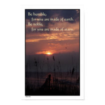 Beach Sunrise "Be Noble" Poster
