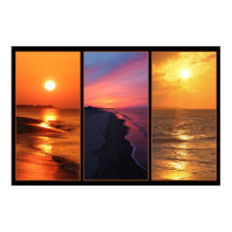 Beach Sunrise Series posters by WizMorgan Beach Sunrise Series posters