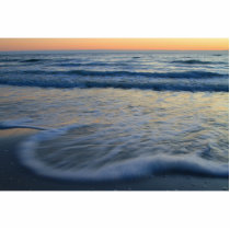 beach sunset and wave action acrylic cut out