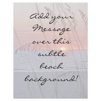 Beach Sunset Background Flyer flyer