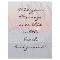 Beach Sunset Background Flyer