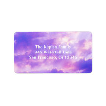 Beach Sunset Bat Mitzvah Wedding Invitation Address Label