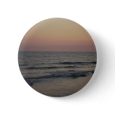 Beach Sunset Button by turtle53322