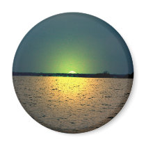 Beach Sunset - magnet by Horseshoes3 Beach Sunset - magnet
