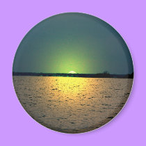 Beach Sunset - magnet by Horseshoes3 Beach Sunset - magnet