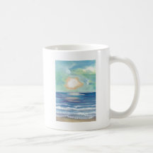 Beach Sunset Ocean Sea Surf Sun Gifts Coffee Mug