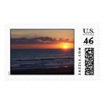 Beach sunset postage