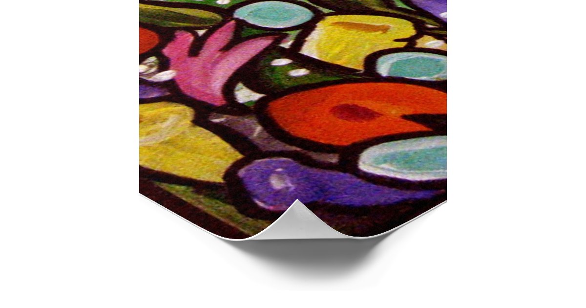 Beach Sunset Siesta Key Folk Art Poster Zazzle