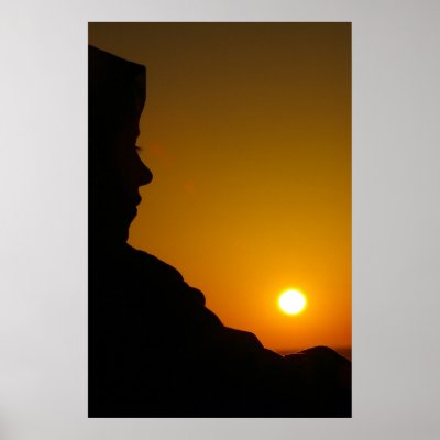 Beach Sunset Silhouette Posters by DiscombobulatedBoy