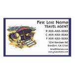 Beach supplies theme Travel agent business cards