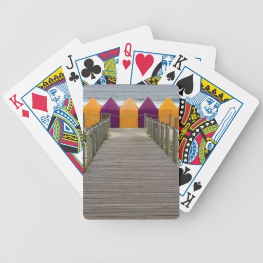 Beach tents Playing Cards