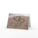 Beach thank you card
