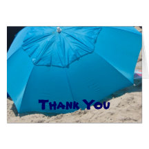 beach Thank You Greeting Cards