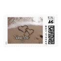 Beach thank you stamps stamp