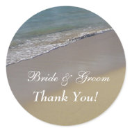 Beach Thank You Stickers sticker